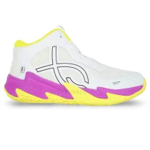 Sepatu Voli Fixch Oppus - White/Yellow/Purple 