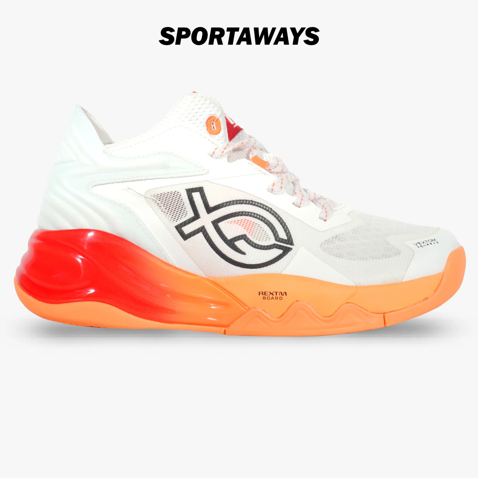 Sepatu Voli Fixch Lunatic - White/Orange/Red 