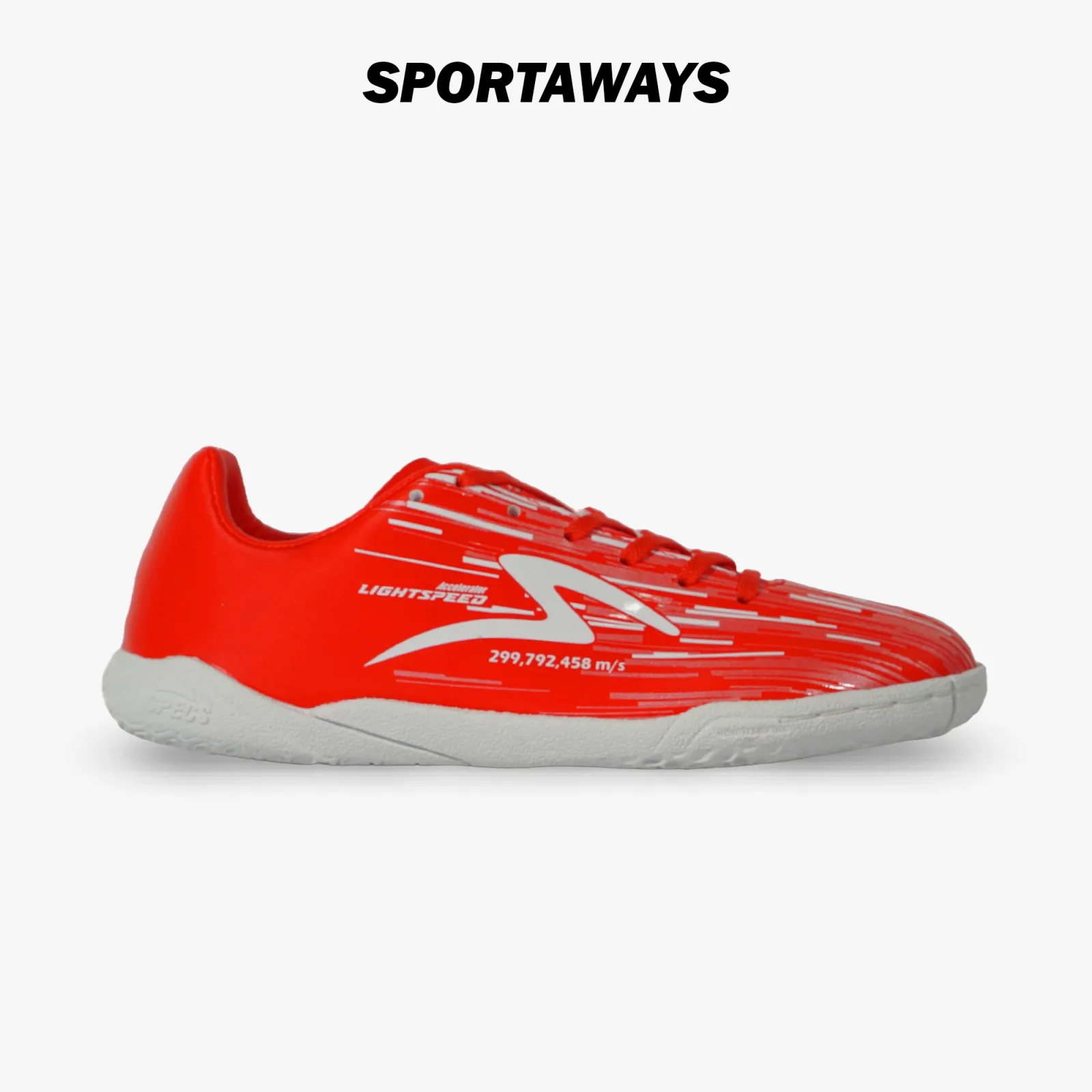 Sepatu Futsal Anak Specs Lightspeed Reborn JR IN - Flame Scarlet 