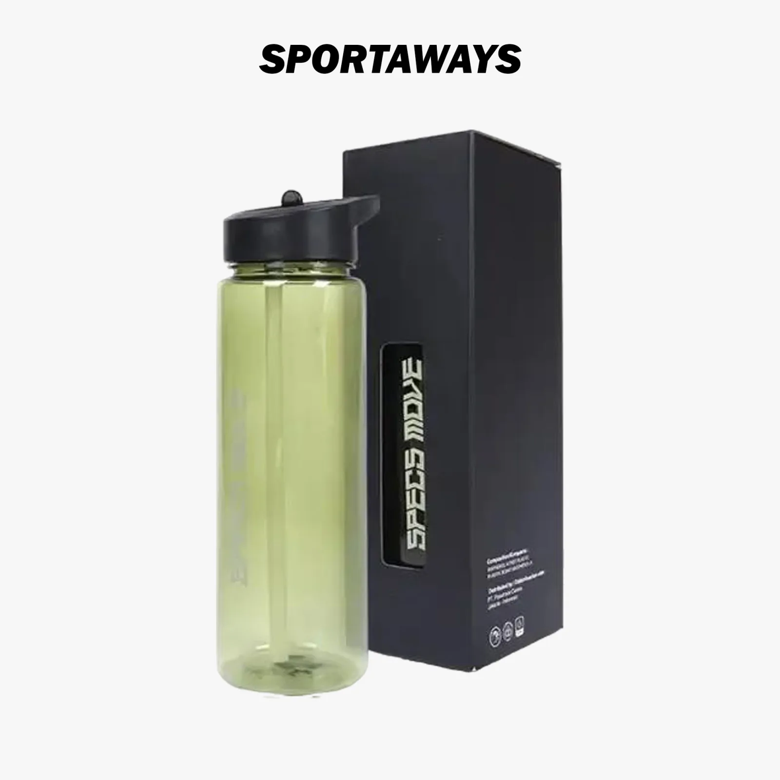 Botol Minum Specs Move Clear Bottle 700ml - Olive