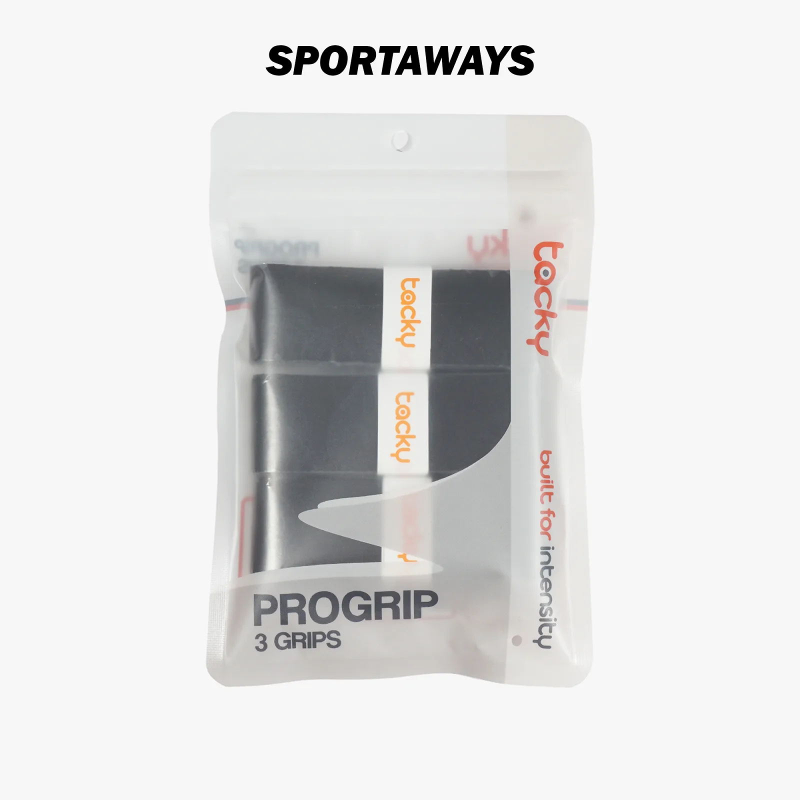 Grip Raket Padel Tacky Progrip 3 Pairs - Black