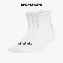 Kaos Kaki Adidas 3S 1/4 Socks 3Pcs JV7423 - White