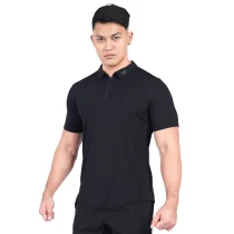 Kaos Polo Whittaker Luxe Polo Zipper 2109 - Hitam
