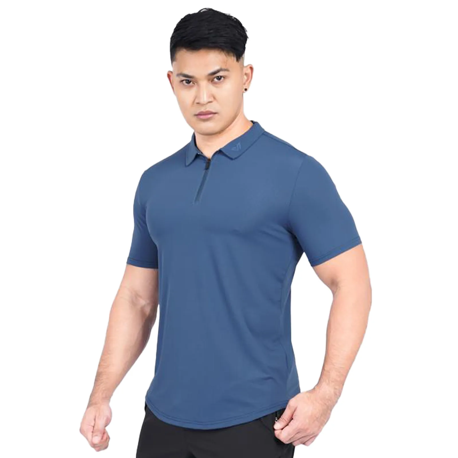 Kaos Polo Whittaker Luxe Polo Zipper 2109 - Biru