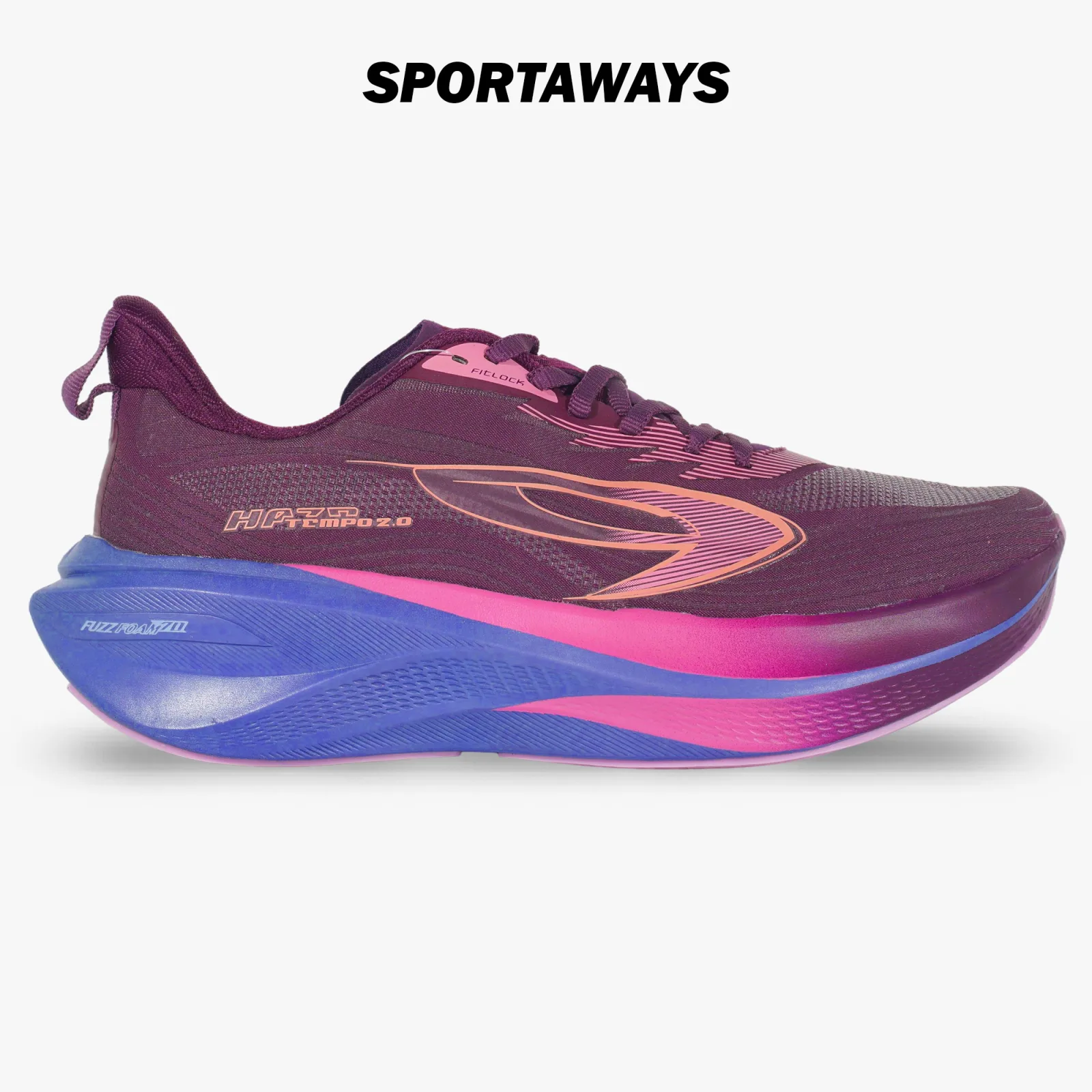 Sepatu Running 910 Haze Tempo 2.0 - Merah Maroon/Merah Muda/Ungu 