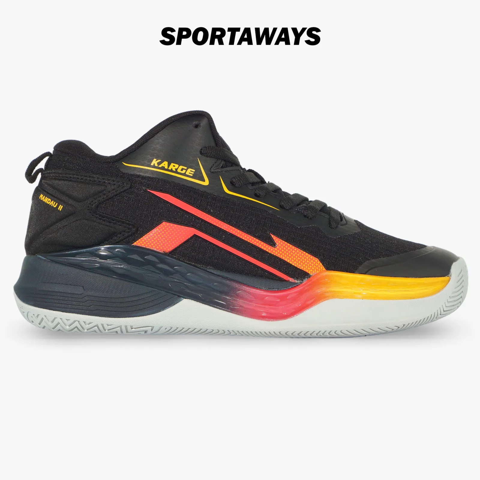 Sepatu Voli Karge Mandau II MT - Black/Orange 