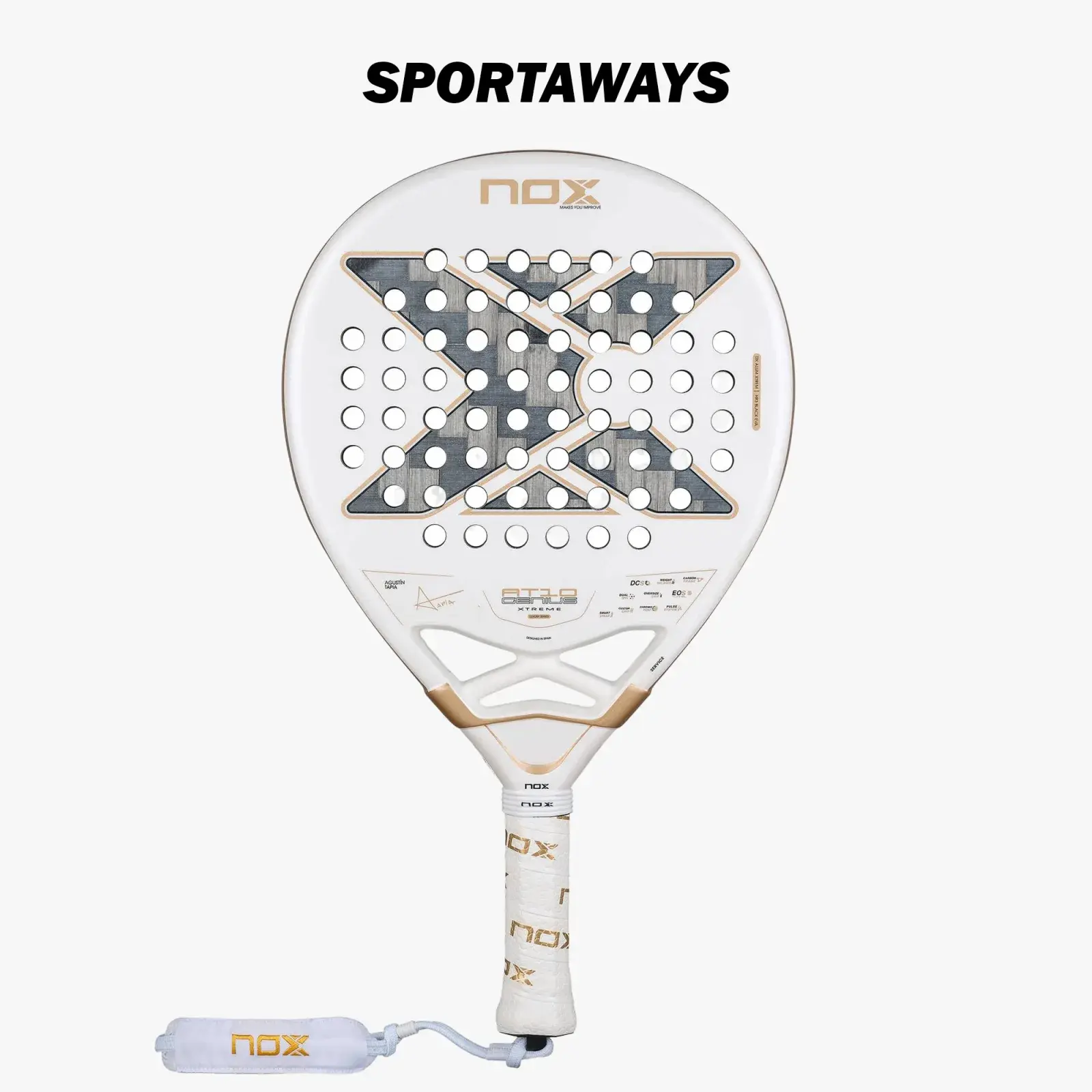 Raket Padel NOX AT10 Genius 12K Alum Xtrem 2026 Agustin Tapia