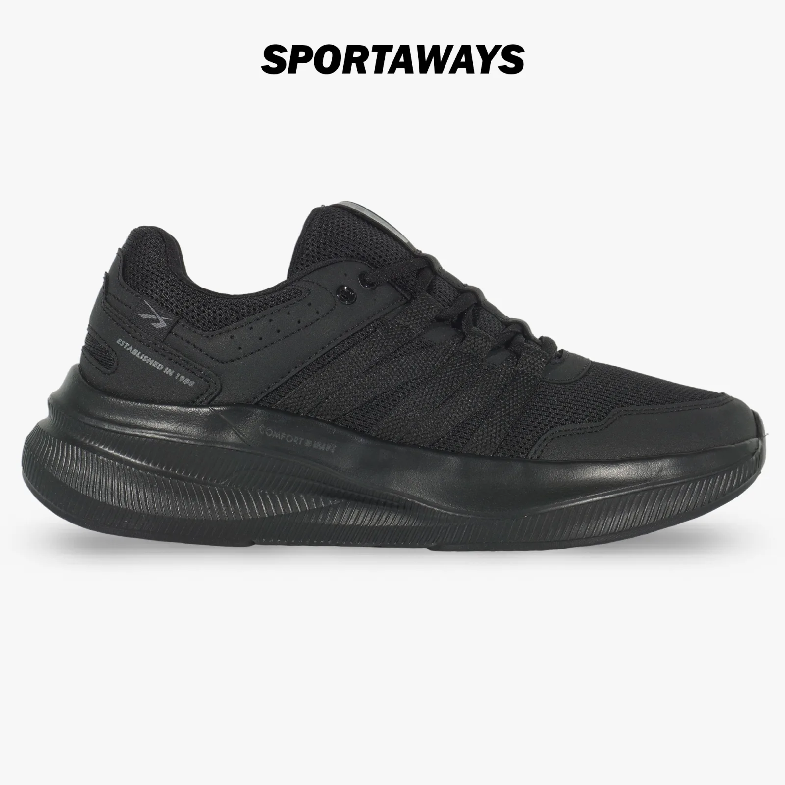 Sepatu Casual Spotec Modern - Hitam/Hitam 