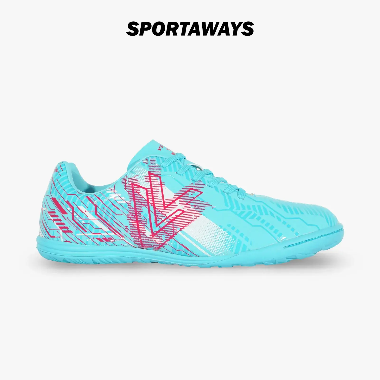 Sepatu Futsal Anak Vegeto Dimitrios ID JR - Cyan/Magenta 