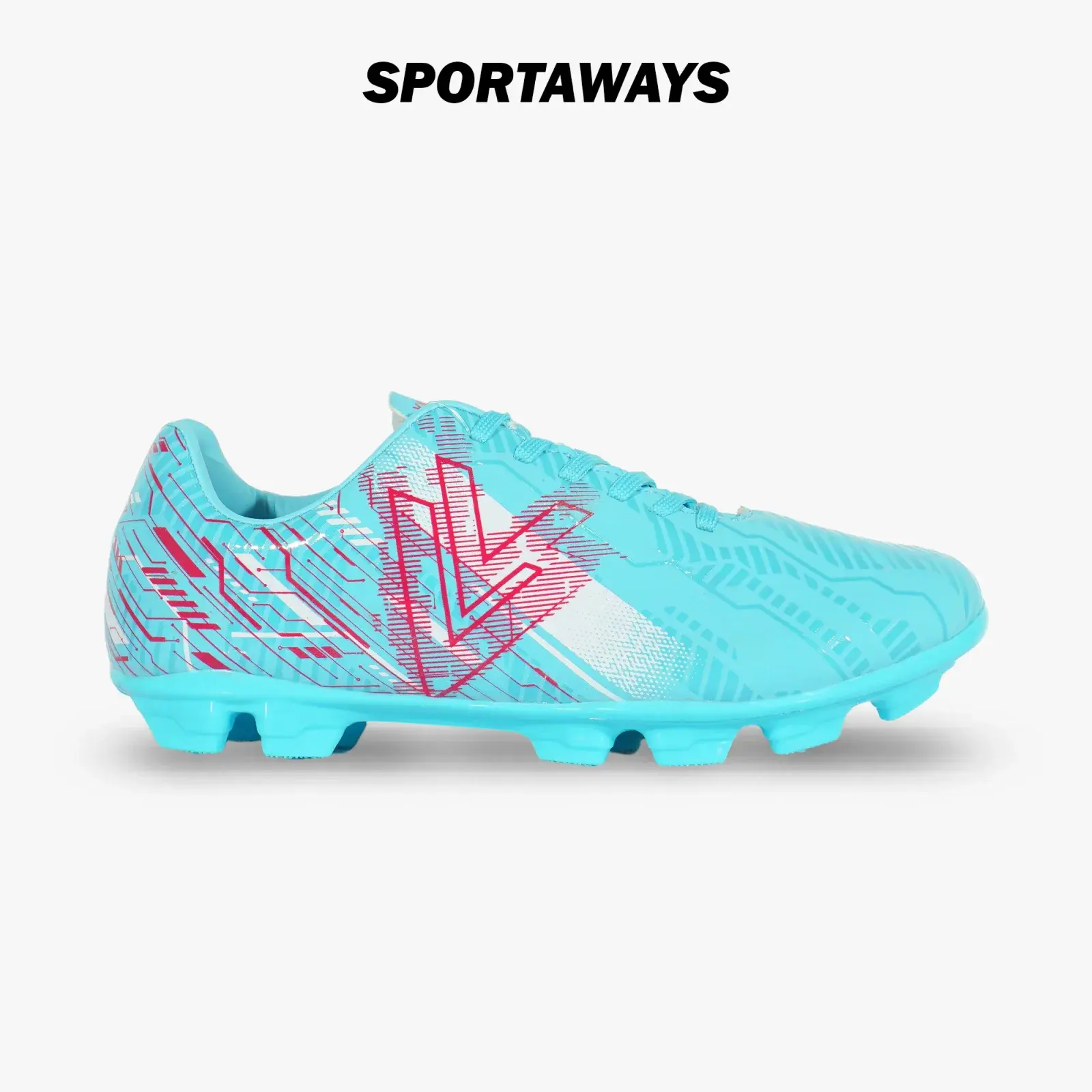 Sepatu Bola Anak Vegeto Dimitrios SC JR - Cyan/Magenta 