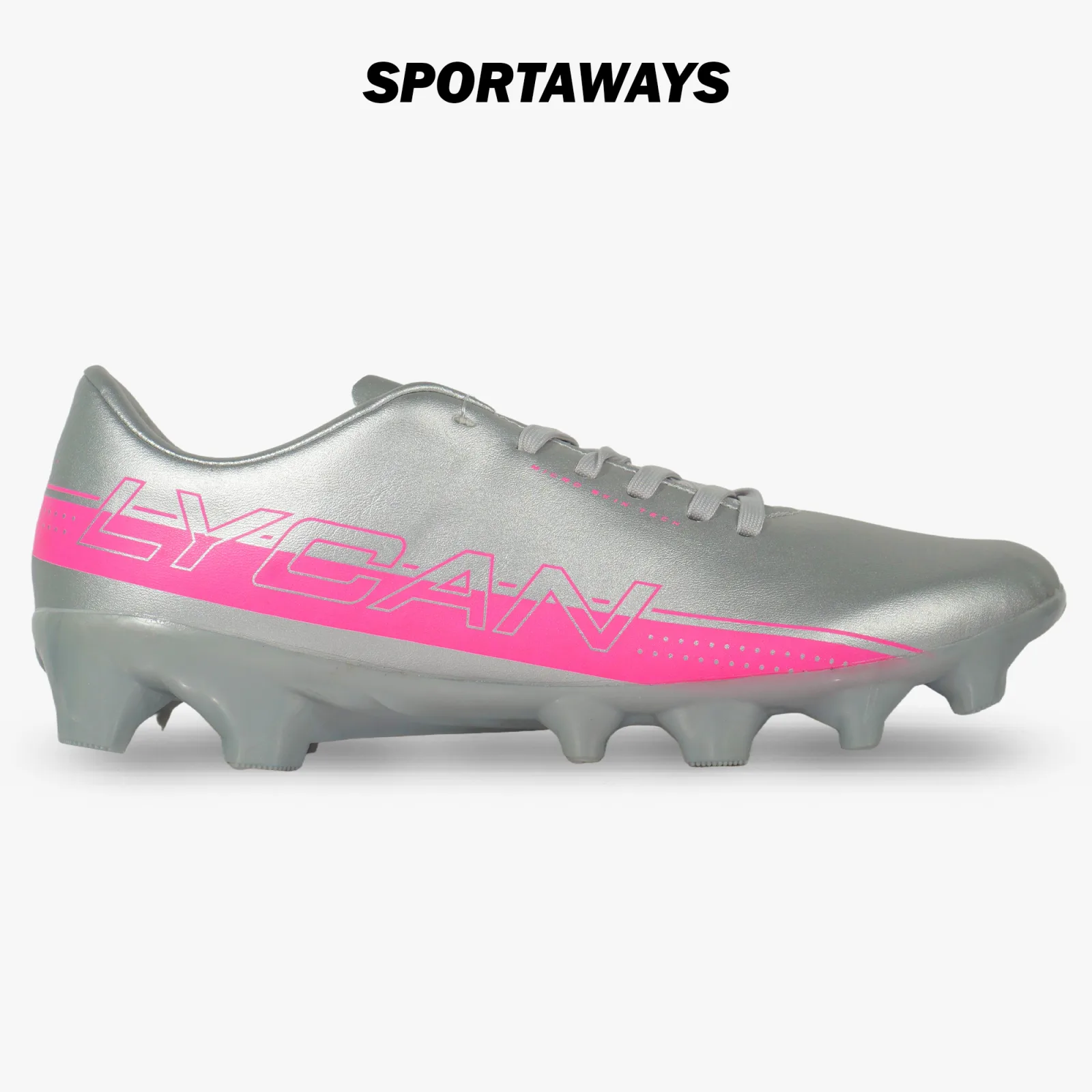 Sepatu Bola Lycan GT 01 FG - Silver/Black 