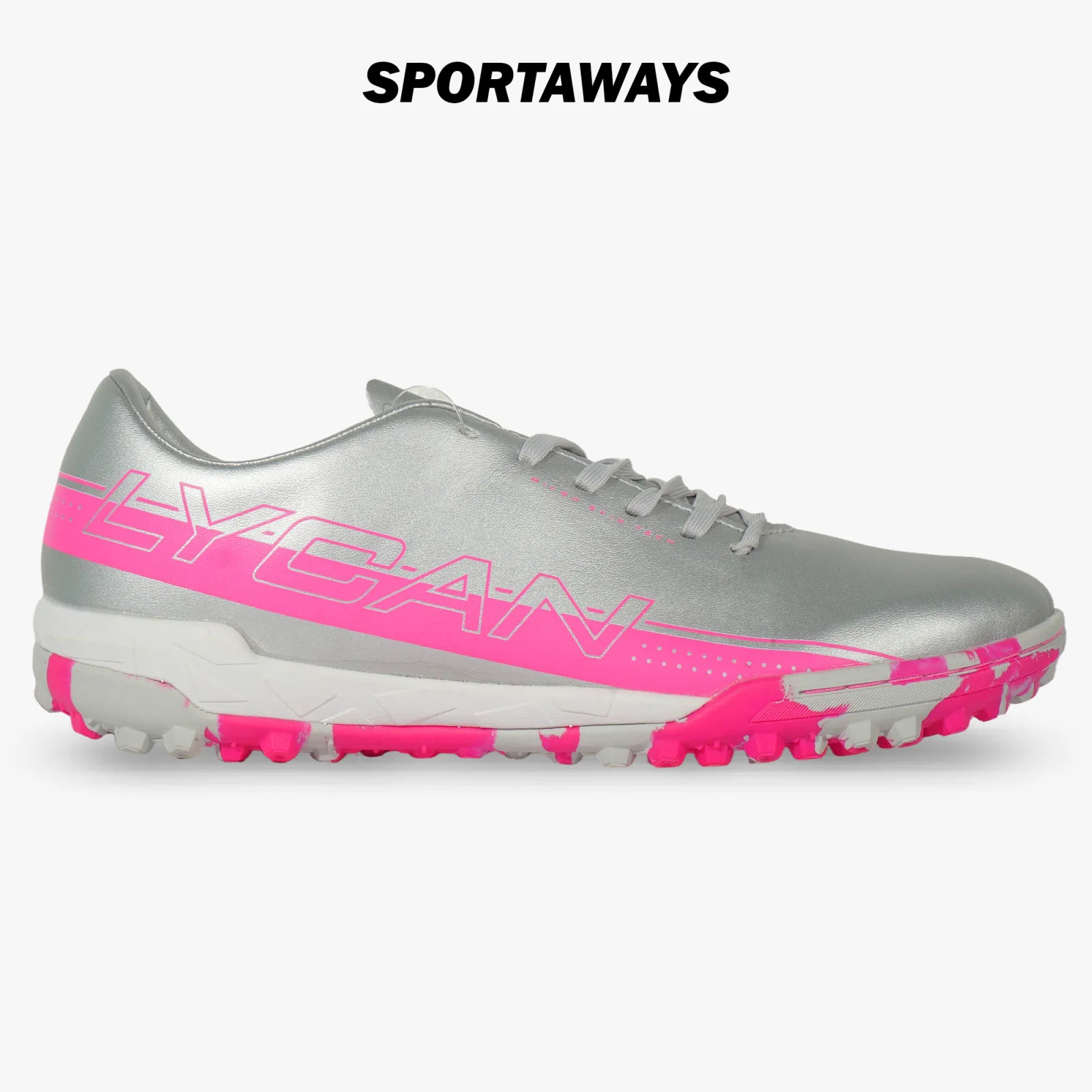 Sepatu Futsal Turf Lycan GT 01 TF - Silver/Pink 