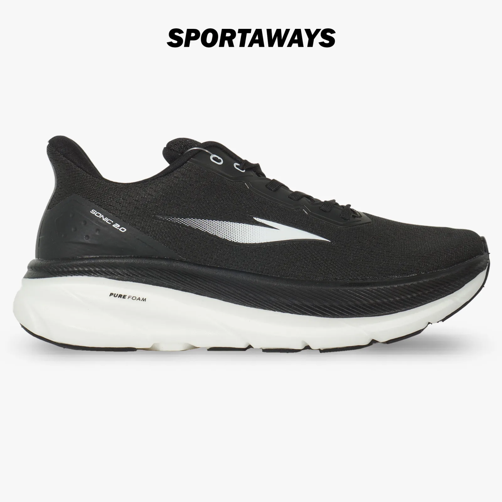 Sepatu Running Lycan Sonic 2.0 - Black/White 