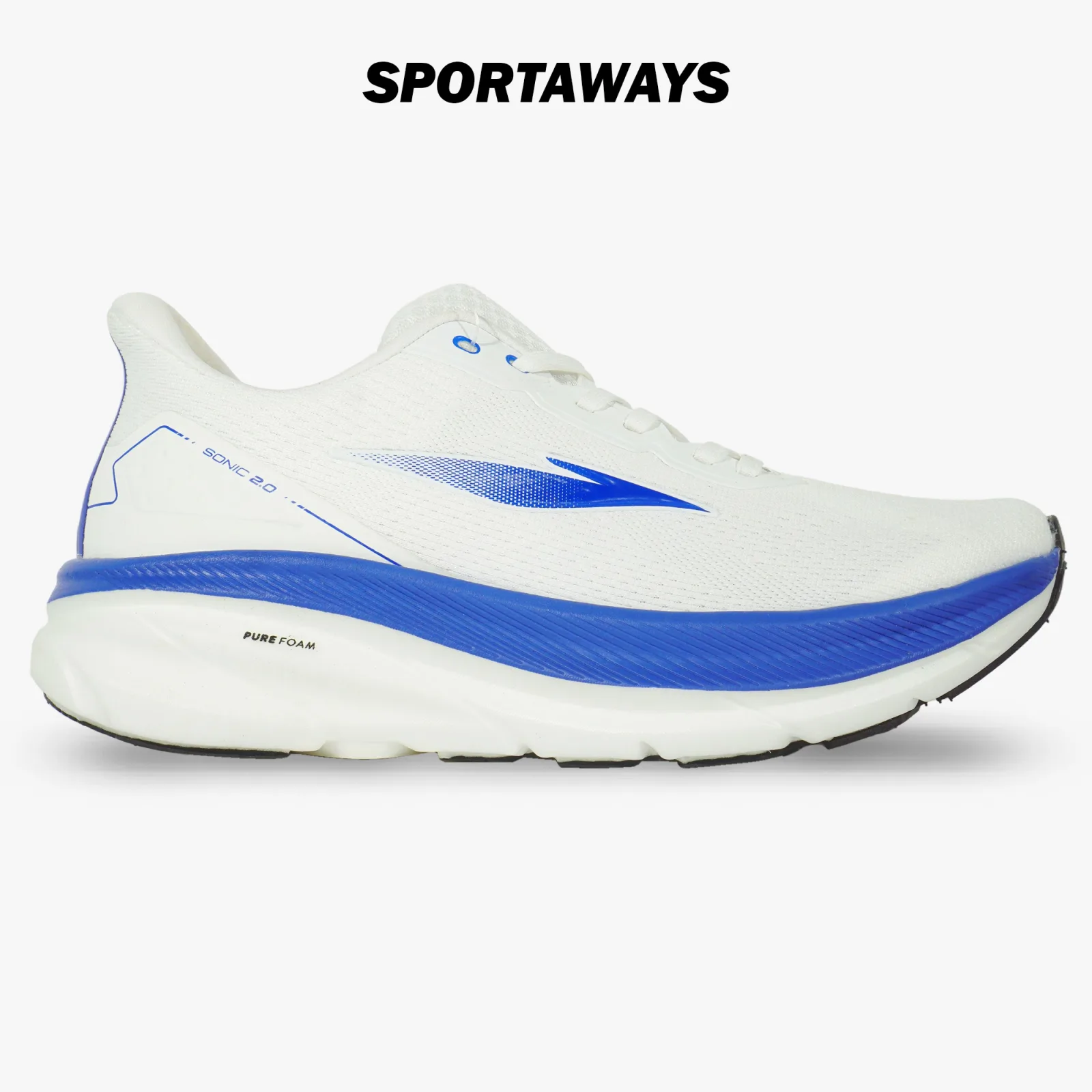 Sepatu Running Lycan Sonic 2.0 - White/Blue 