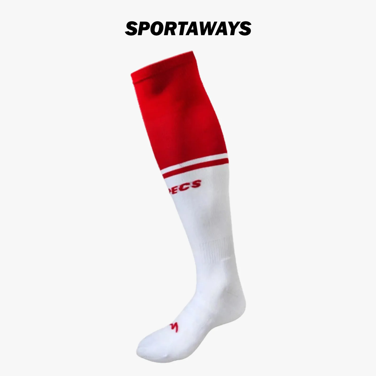 Koas Kaki Specs GA25 Socks - Blood Red/White