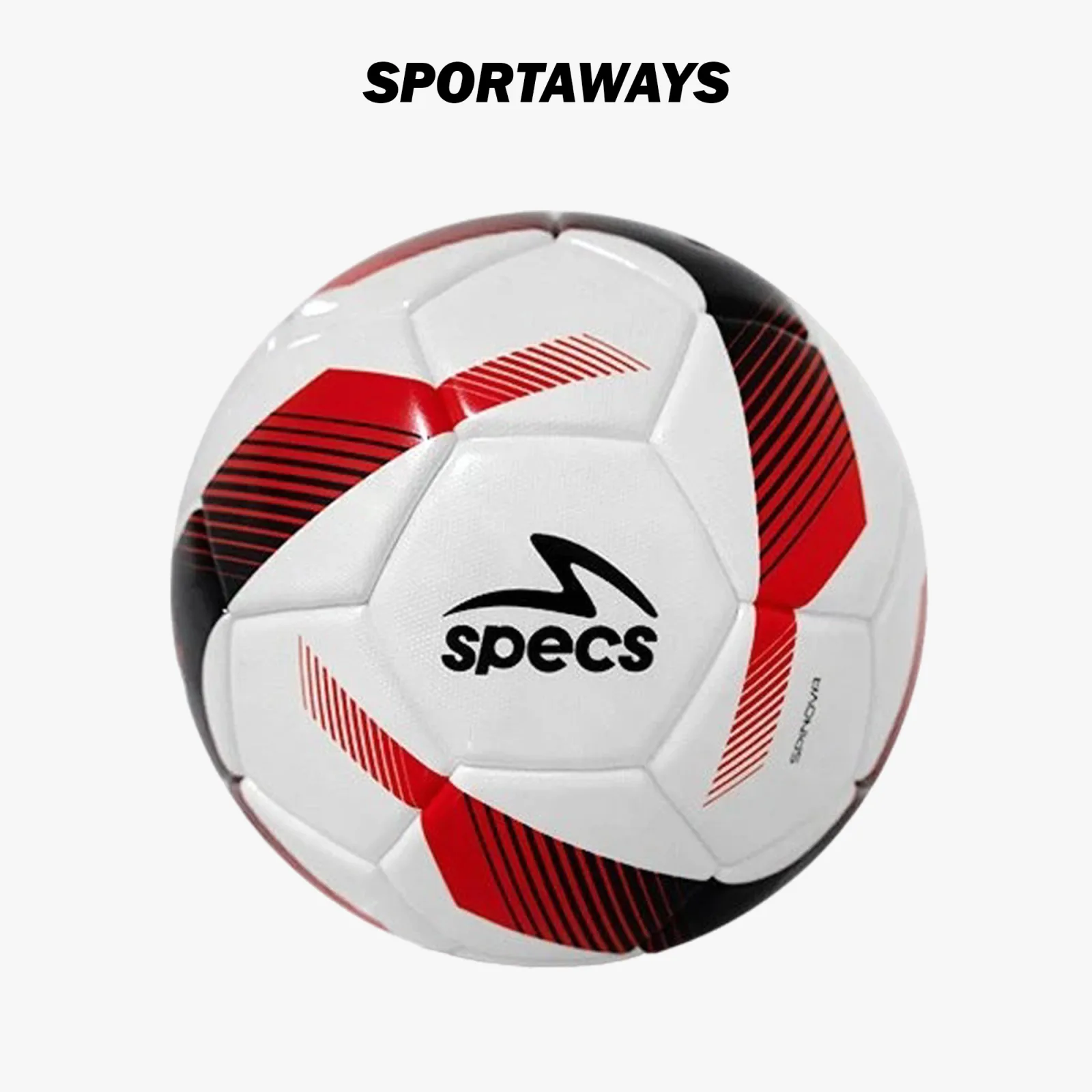 Bola Futsal Specs Spinova FS Match Ball - White/Red Paprika/Black