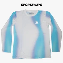 Jersey Grygera Jersey Running Skywave LS W - White Blue