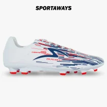 Sepatu Bola Specs Lightspeed Reborn FG - White/Dark Blue/Red