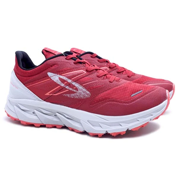 Sepatu Running 910 Yuza Evo - Merah/Cream/Abu Muda