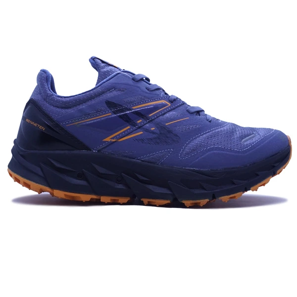 Sepatu Running 910 Yuza Evo - Abu Abu Tua/Hitam/Jingga
