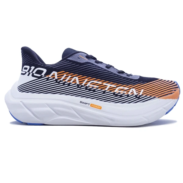Sepatu Running 910 Reishika Bolster - Hitam/Jingga/Putih