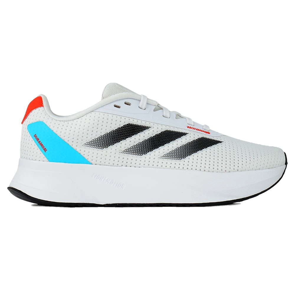 Sepatu Running Adidas Duramo SL M IF7869 - Cloud White/Core Black/Lucid Cyan F23