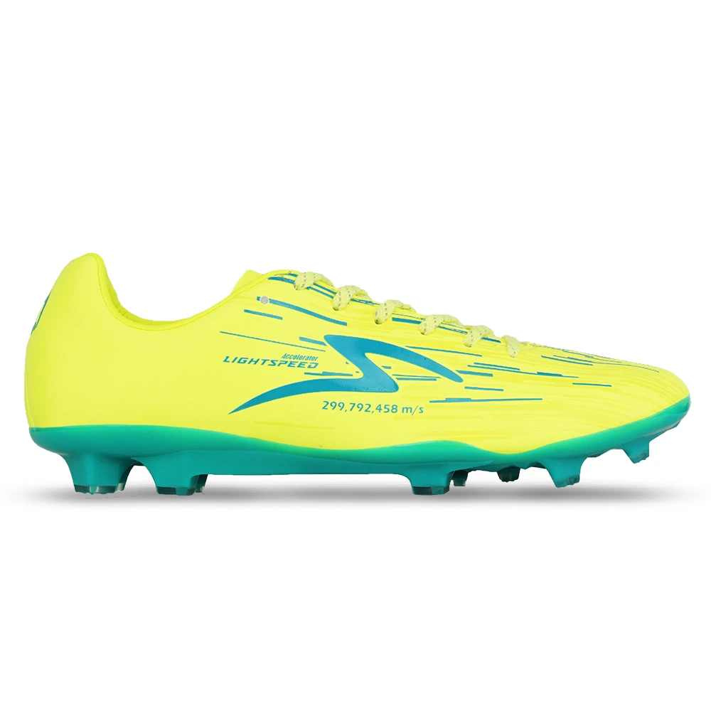 Sepatu Bola Specs Lightspeed Reborn FG - Safety Yellow/Crescent Green