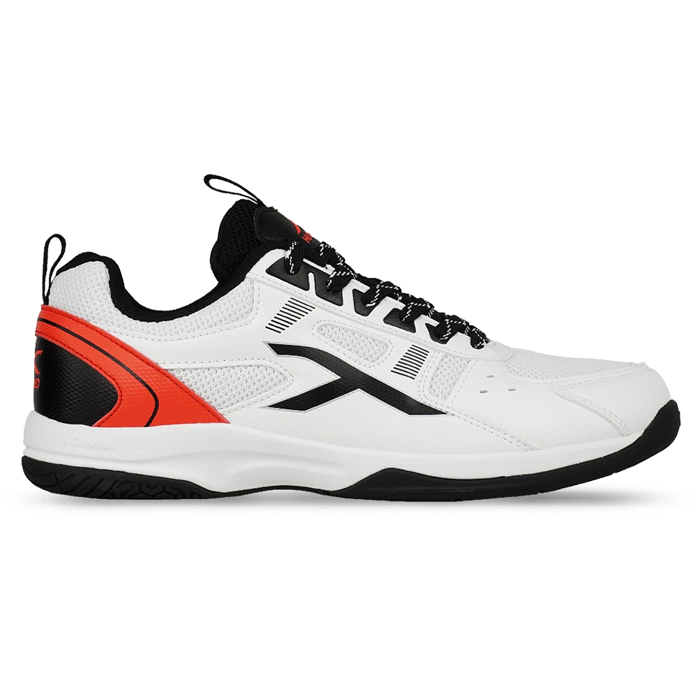 Sepatu Badminton Hundred Raze HBFS-3M044-6 - White/Black/Red