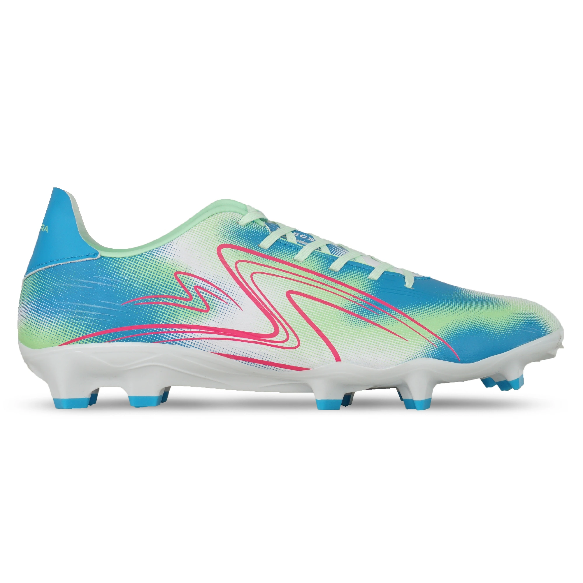 Sepatu Bola Specs Ls Spectra FG - White/Desire Blue/Patina Green