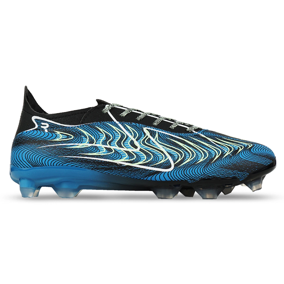 Sepatu Bola Specs Reacto Deviant Pro FG - Black/Patina/Green/Metro Blue