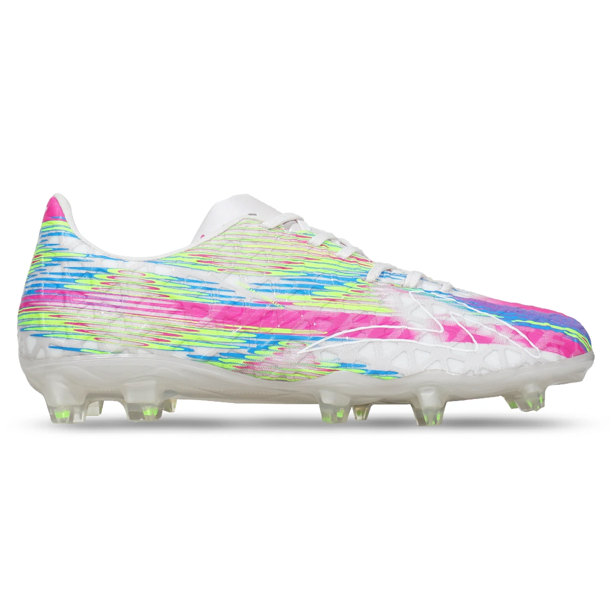 Sepatu Bola Specs Accelerator Lightspeed 4 Nitro Elite FG - White Sand/Green Gecko