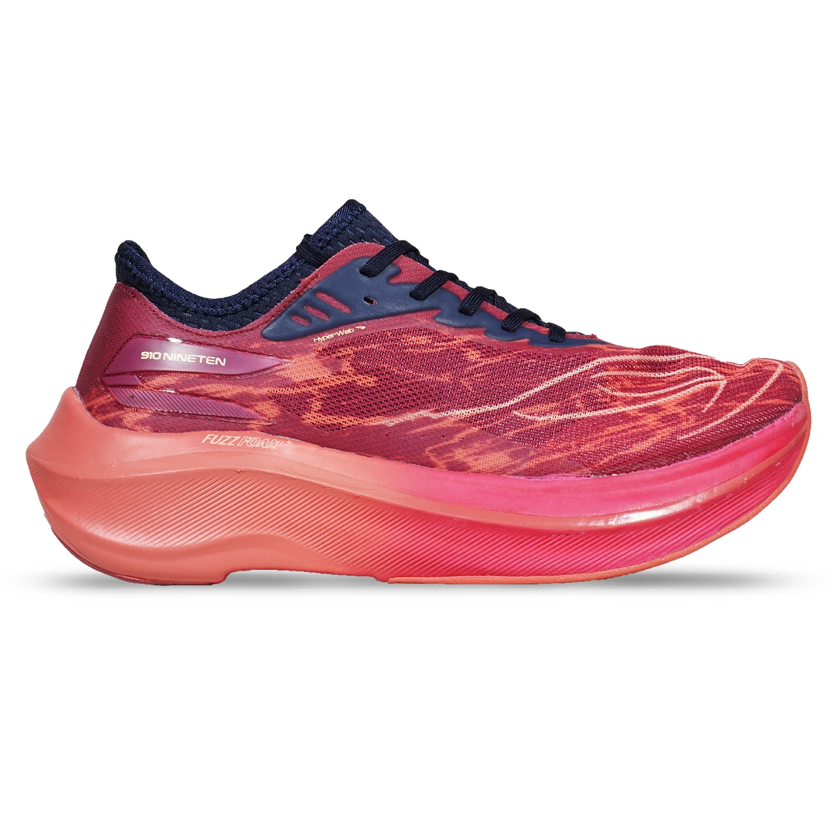 Sepatu Running 910 Haze Veloce - Burgundy/Navy/Merah