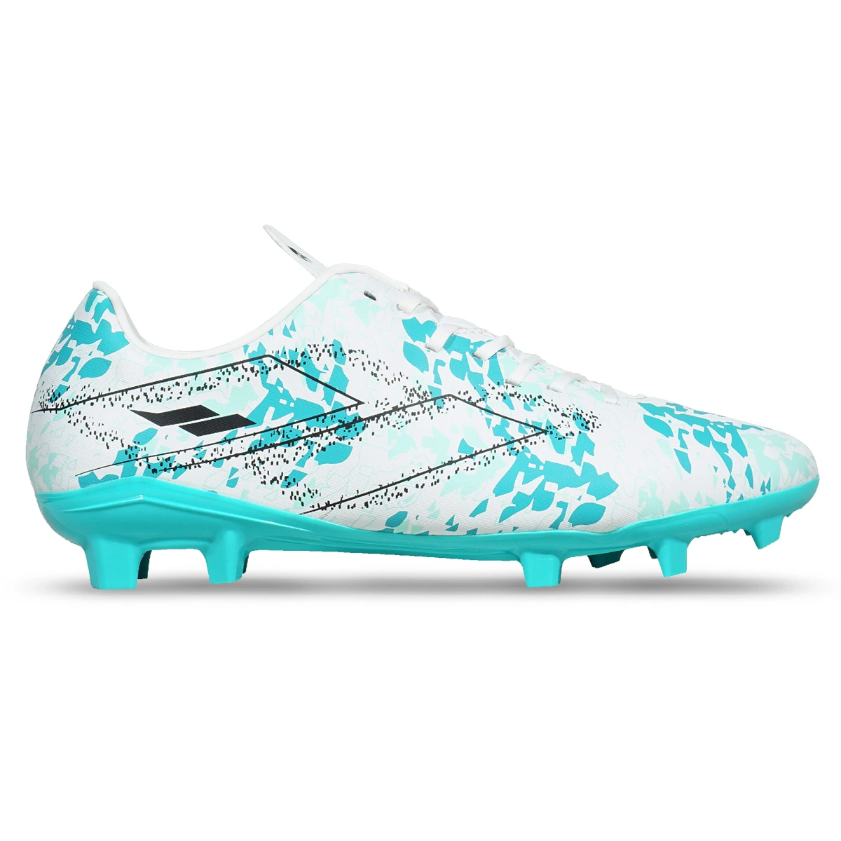 Sepatu Bola Mills Riyu FG - White/Mint Turquoise/Black