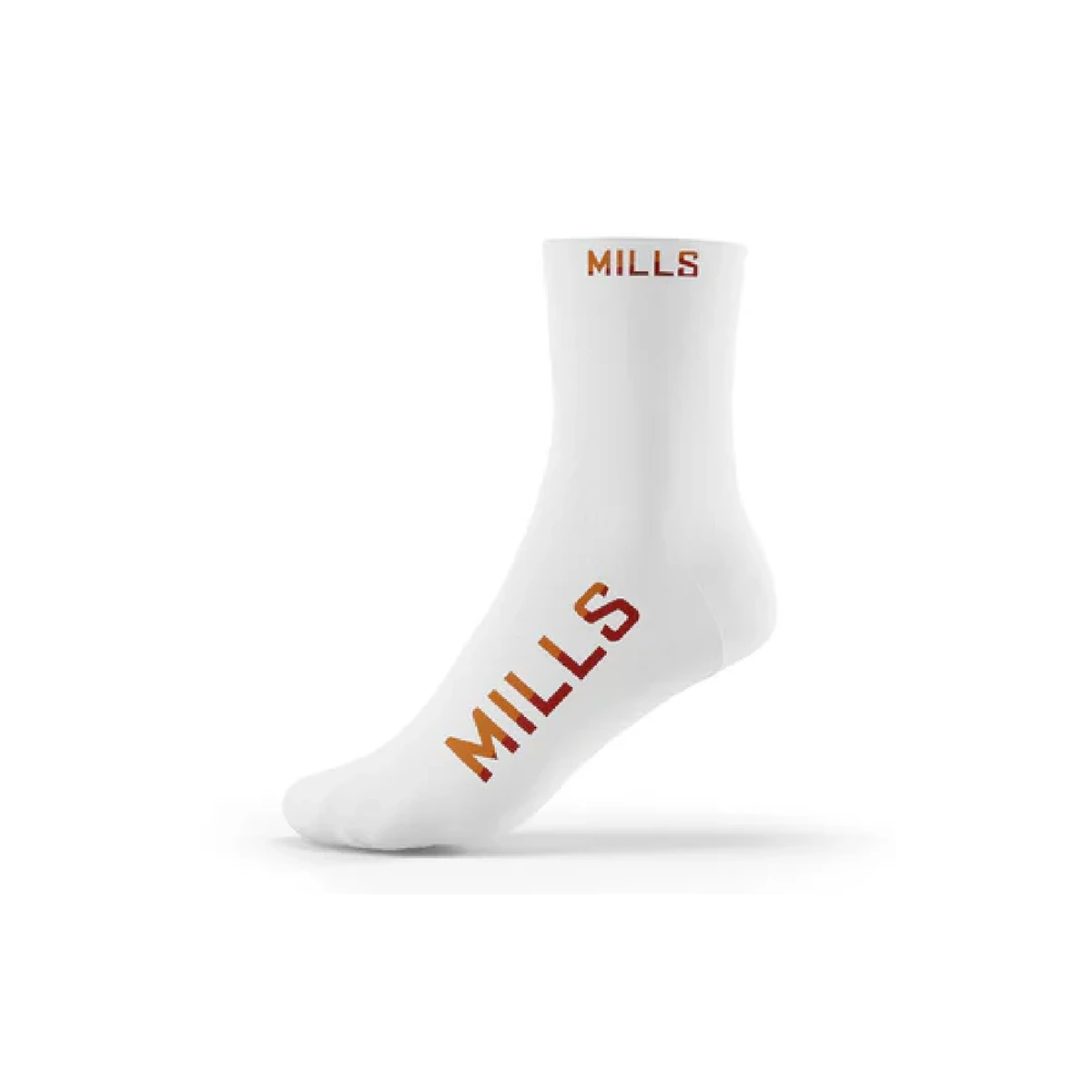 Kaos Kaki Mills Quarter Socks A1 2009 - White/Red