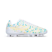 Sepatu Bola Mills Oxy FG JR - White/Yellow