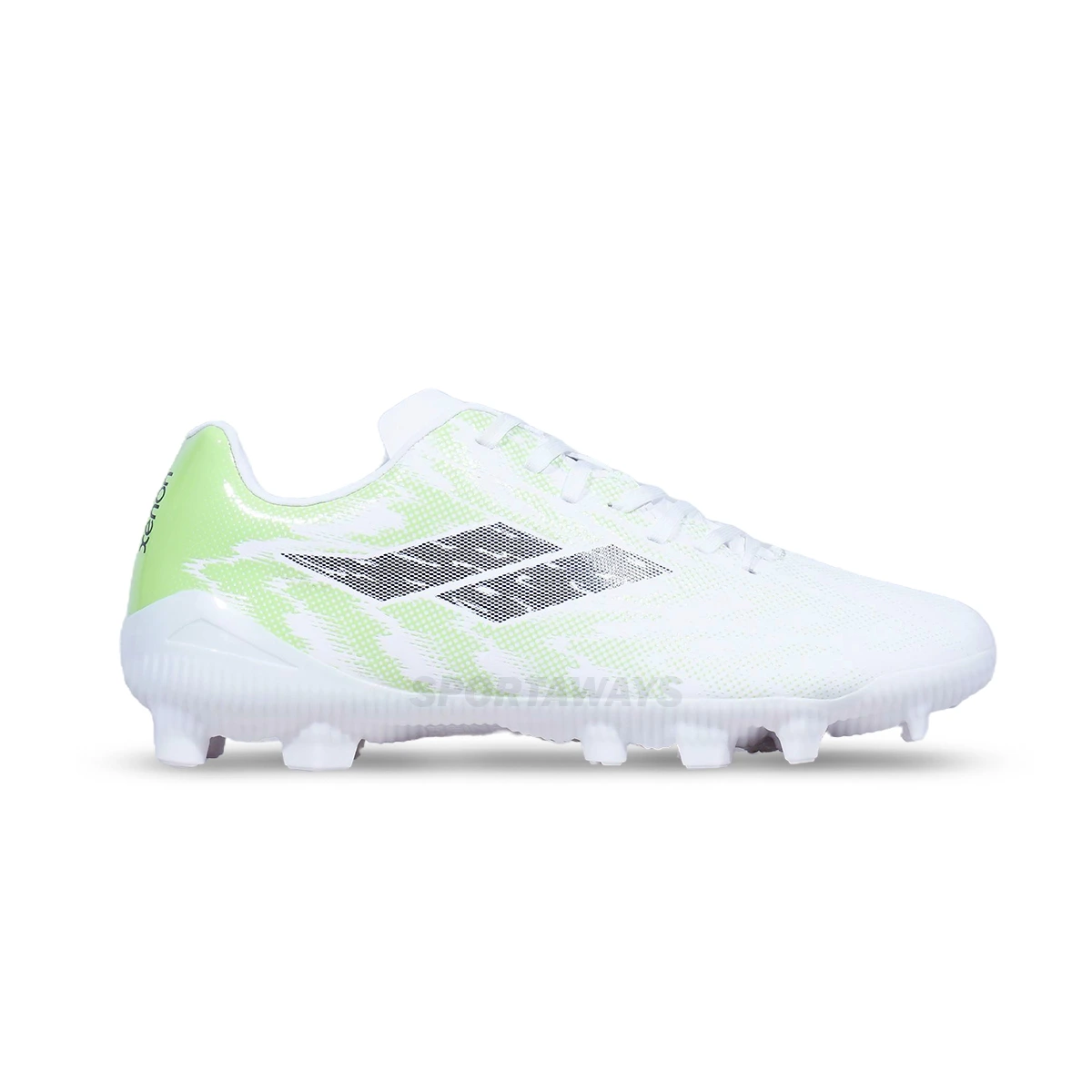 Sepatu Bola Mills Xenon FG JR - White/Lime Green