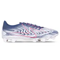 Sepatu Bola Specs Reacto Deviant Core FG - White Assylum/Georgia Peach/Goblin Blue