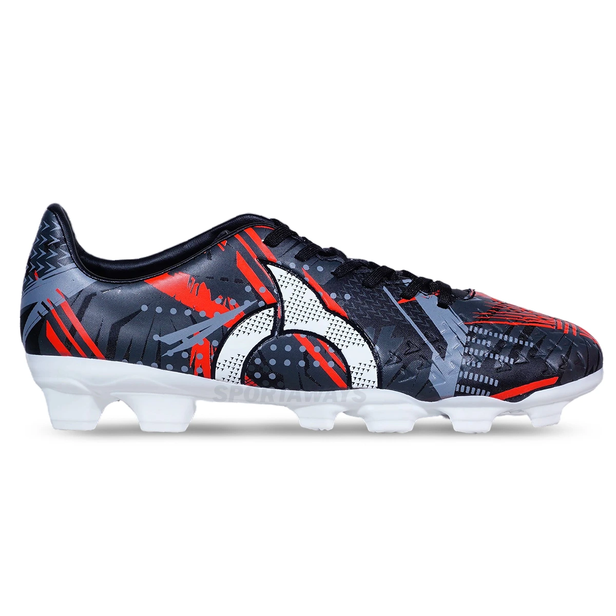 Sepatu Bola Ortuseight Havoc FG - Black/White/Ortred