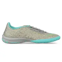 Sepatu Futsal Specs Accelerator Lightspeed 4 Elite IN - Flint Gray/Neon Aqua