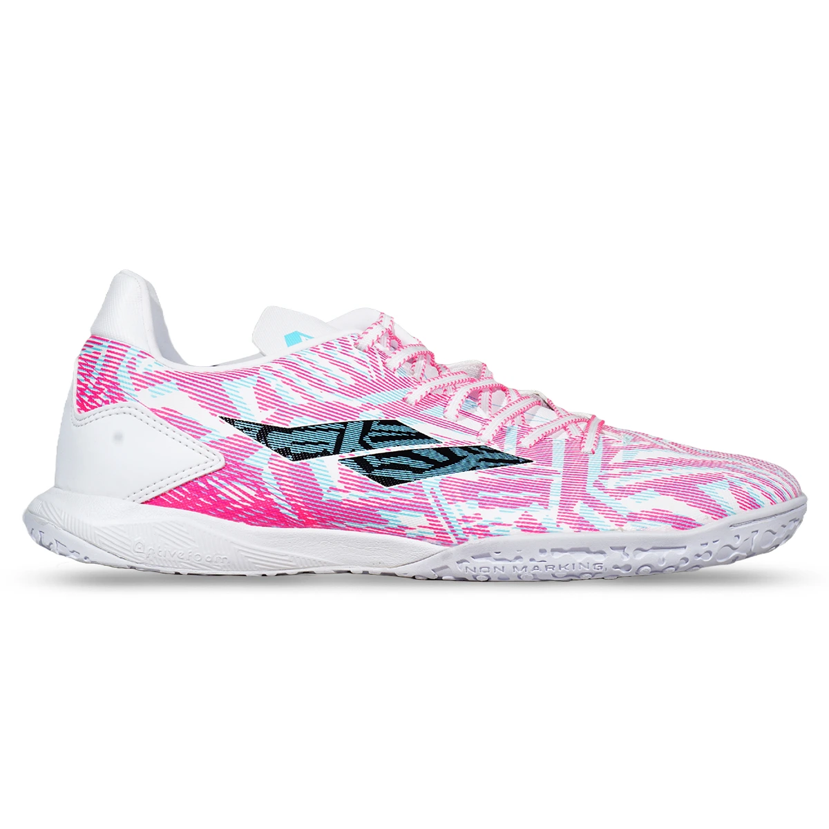 Sepatu Futsal Mills Vonix IN - White/Magenta/Lt Blue