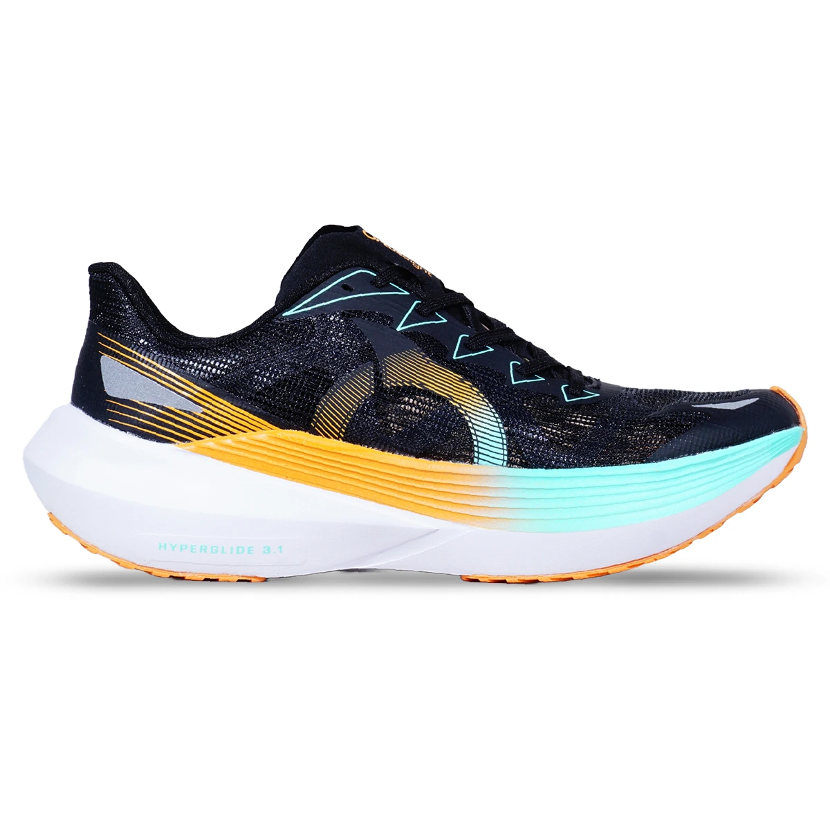Sepatu Running Ortuseight Hyperglide 3.1 - Black/Ortange