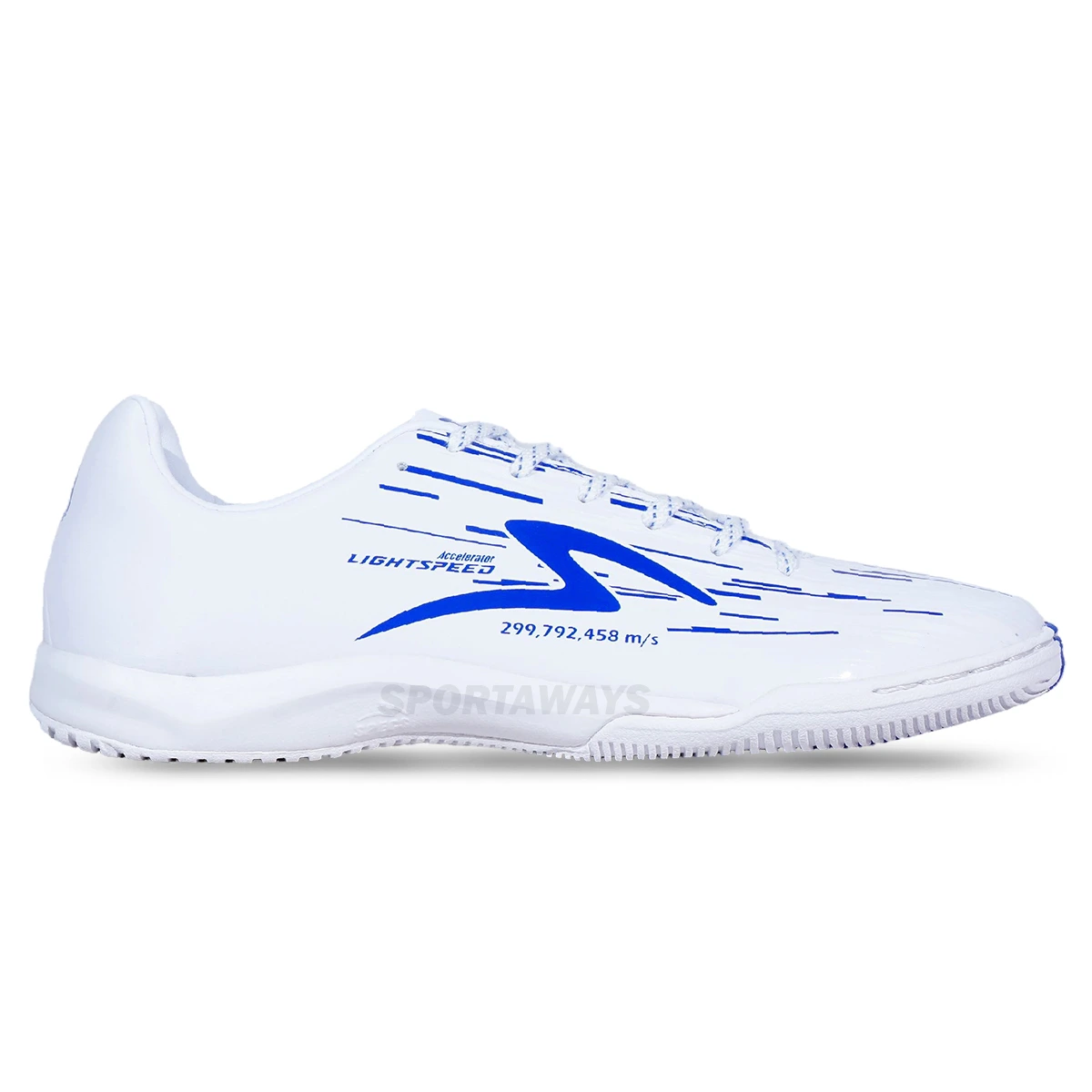 Sepatu Futsal Specs Lightspeed Reborn IN - White/Dazzling Blue