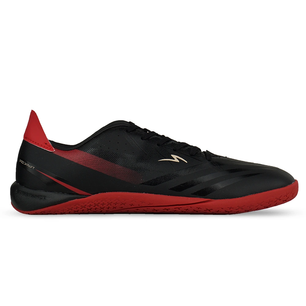 Sepatu Futsal Specs Accelerator Speedkraft Core IN - Black/Tango Red
