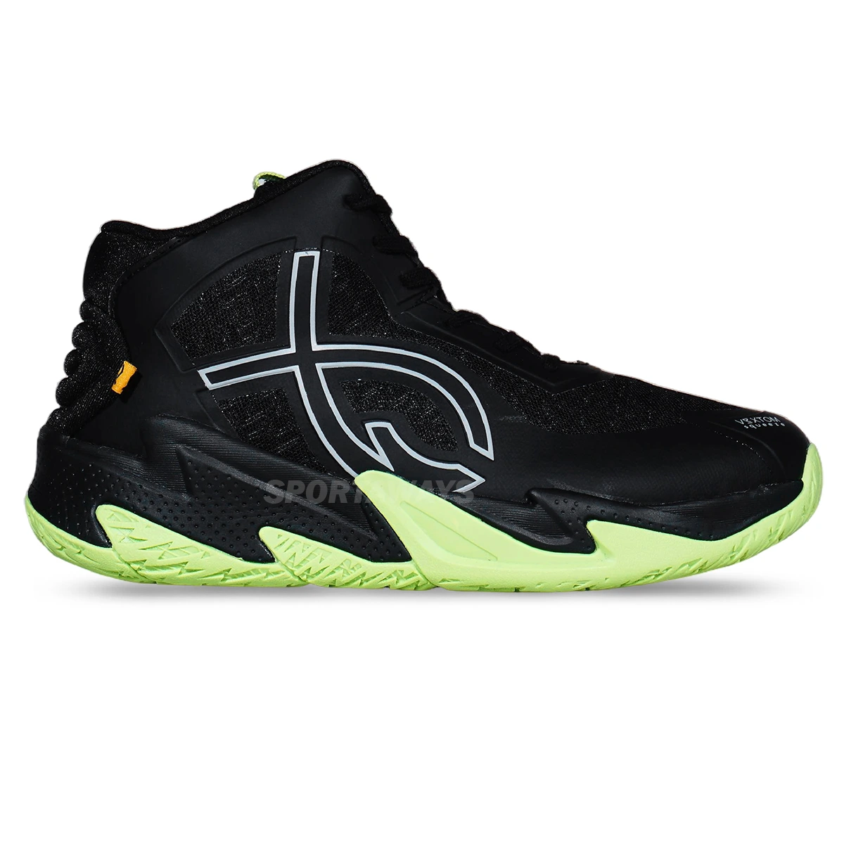 Sepatu Volley Fixch Oppus - Black/Spring Green/Silver